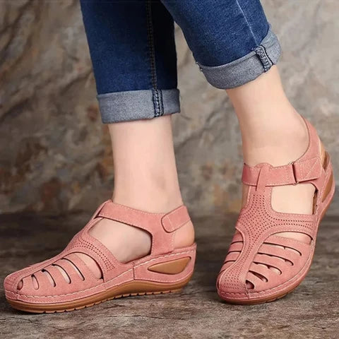 Nuana | Damen Frühlings Cutout Walking Sandalen