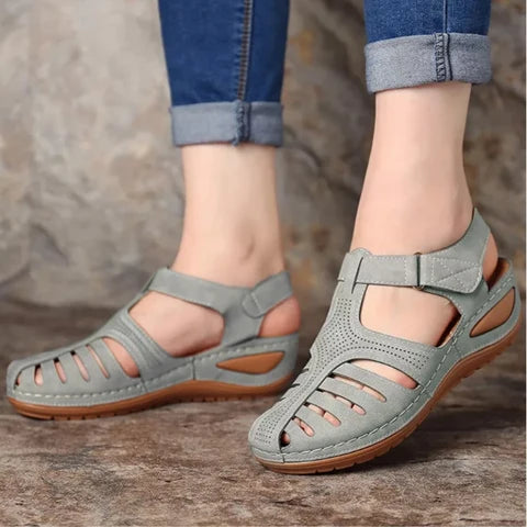 Nuana | Damen Frühlings Cutout Walking Sandalen