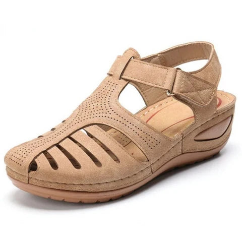 Nuana | Damen Frühlings Cutout Walking Sandalen