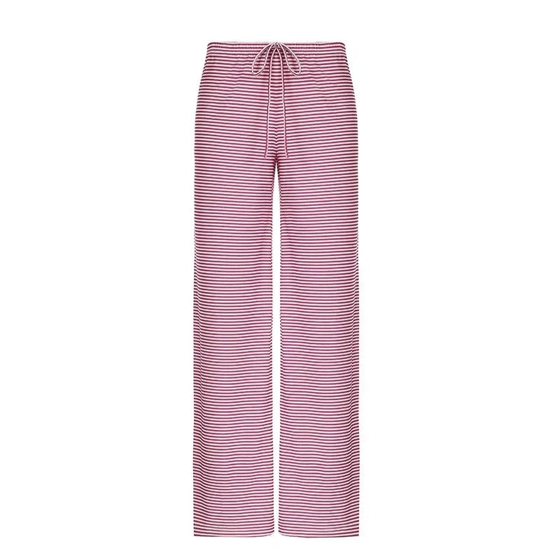 Nuana | Damen Frühlings-Gestreifte Relaxed-Hose