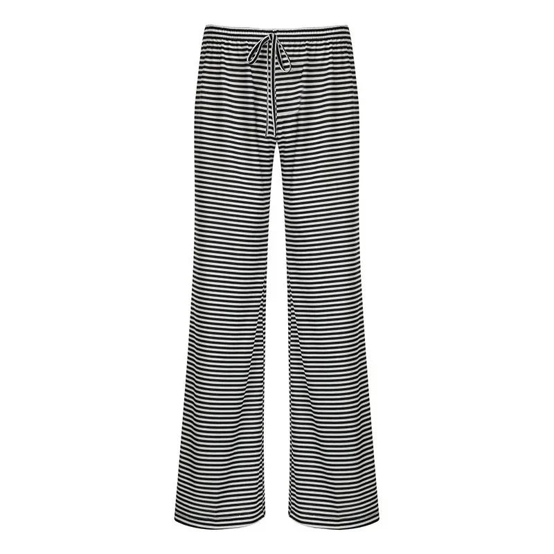 Nuana | Damen Frühlings-Gestreifte Relaxed-Hose