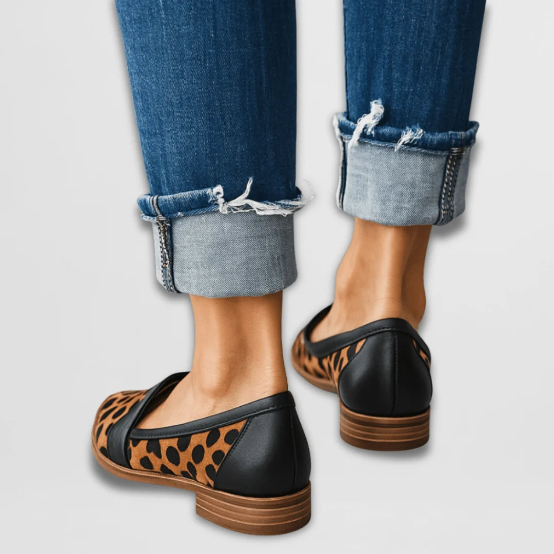 Nuana | Damen Frühlings Spitz Zulaufende Wildleder Loafer