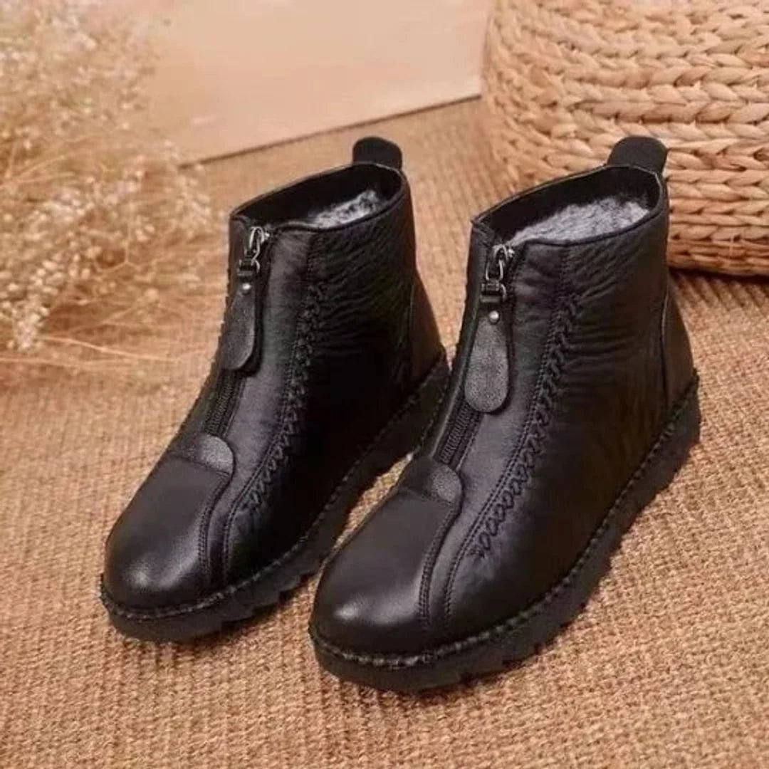 Nuana | Damen Gefütterte Rutschfeste Reißverschluss Ankle Boots
