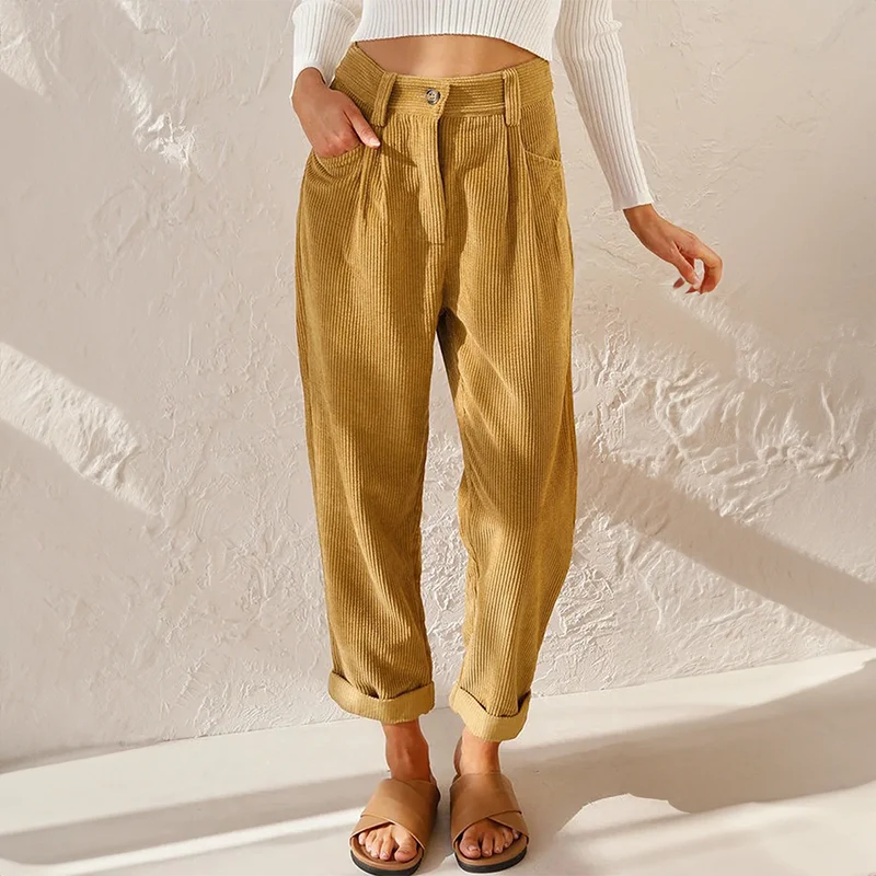 Nuana | Damen High Waist Wide Leg Hose