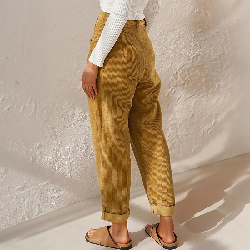 Nuana | Damen High Waist Wide Leg Hose