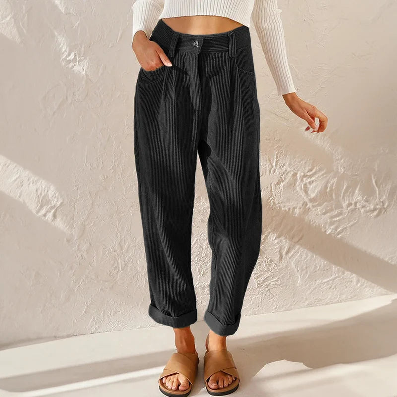 Nuana | Damen High Waist Wide Leg Hose