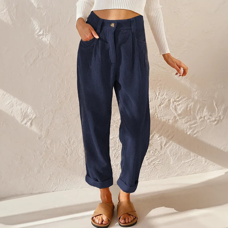 Nuana | Damen High Waist Wide Leg Hose