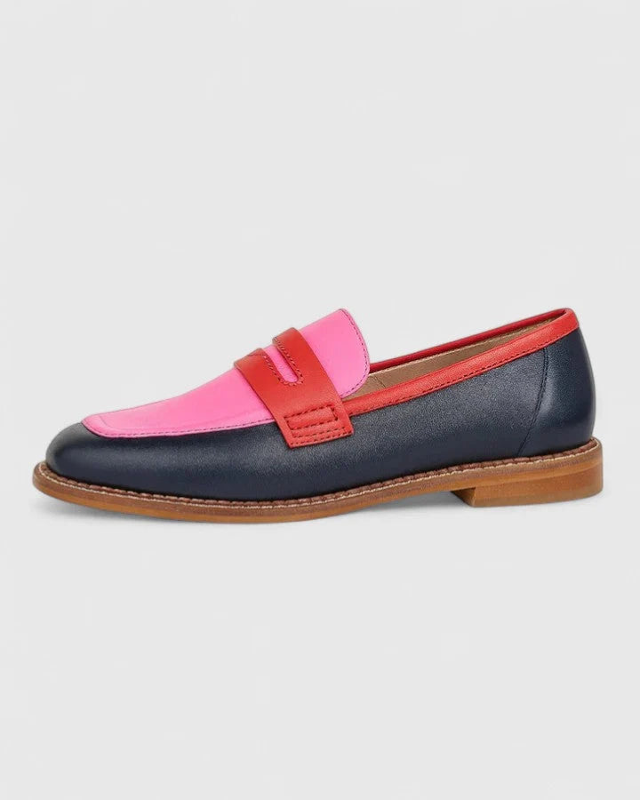 Nuana | Damen Klassische Modische Loafers mit Rundkappe