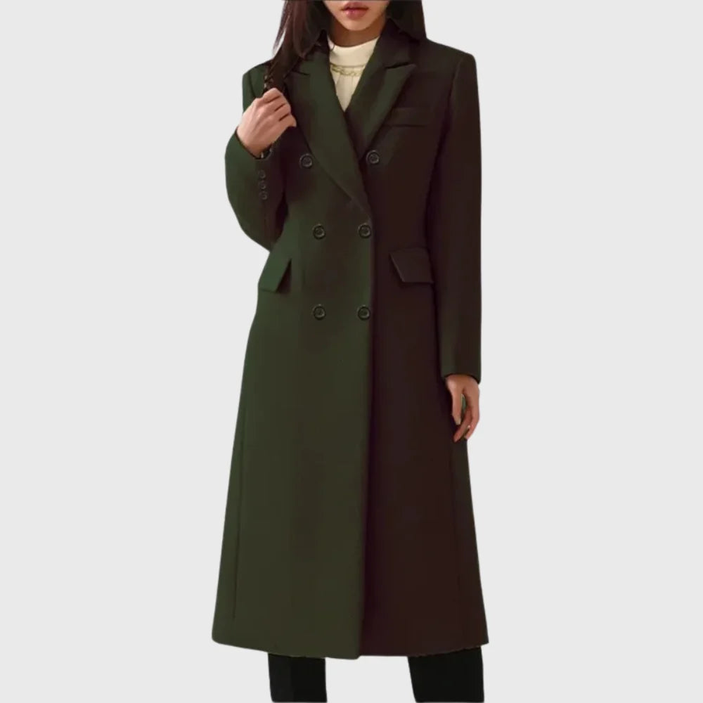 Nuana | Damen Klassischer Wollmantel