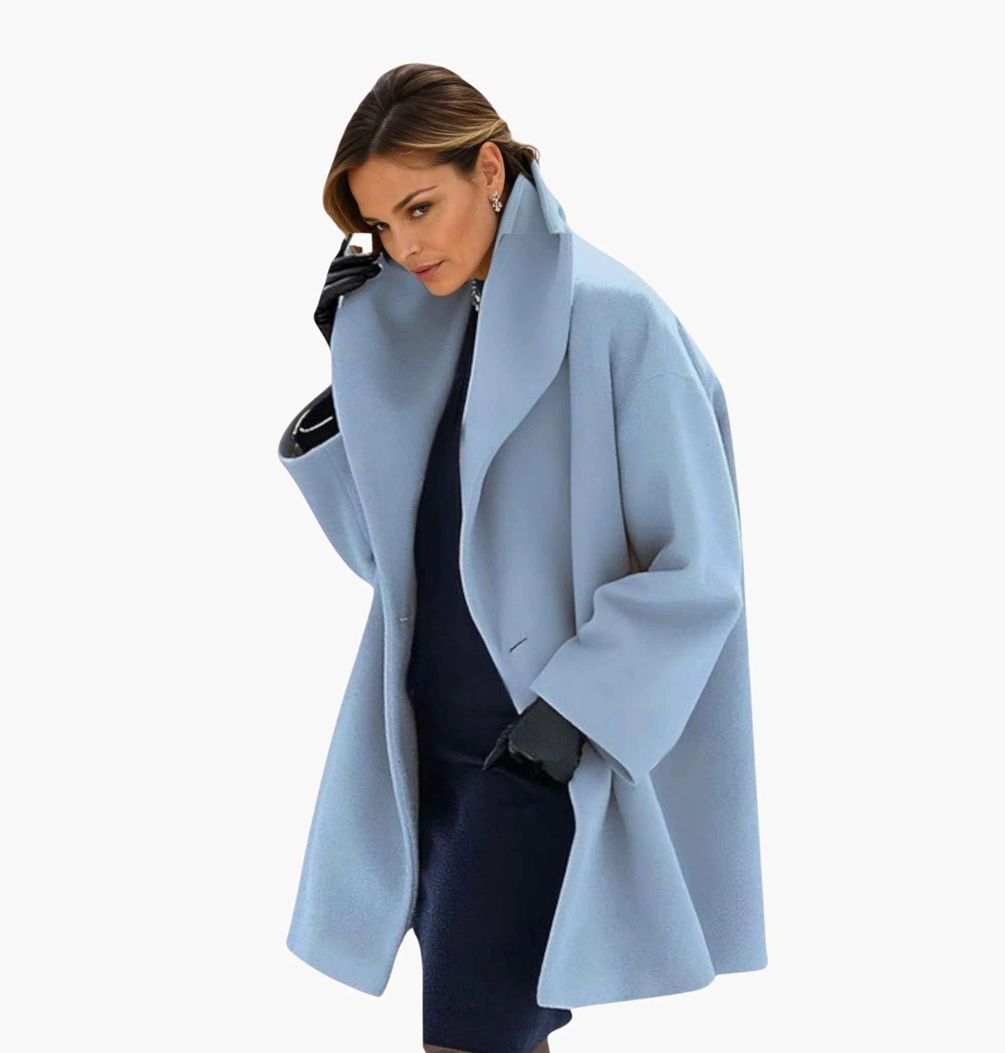 Nuana | Damen Oversized Wintermantel im modernen Stil