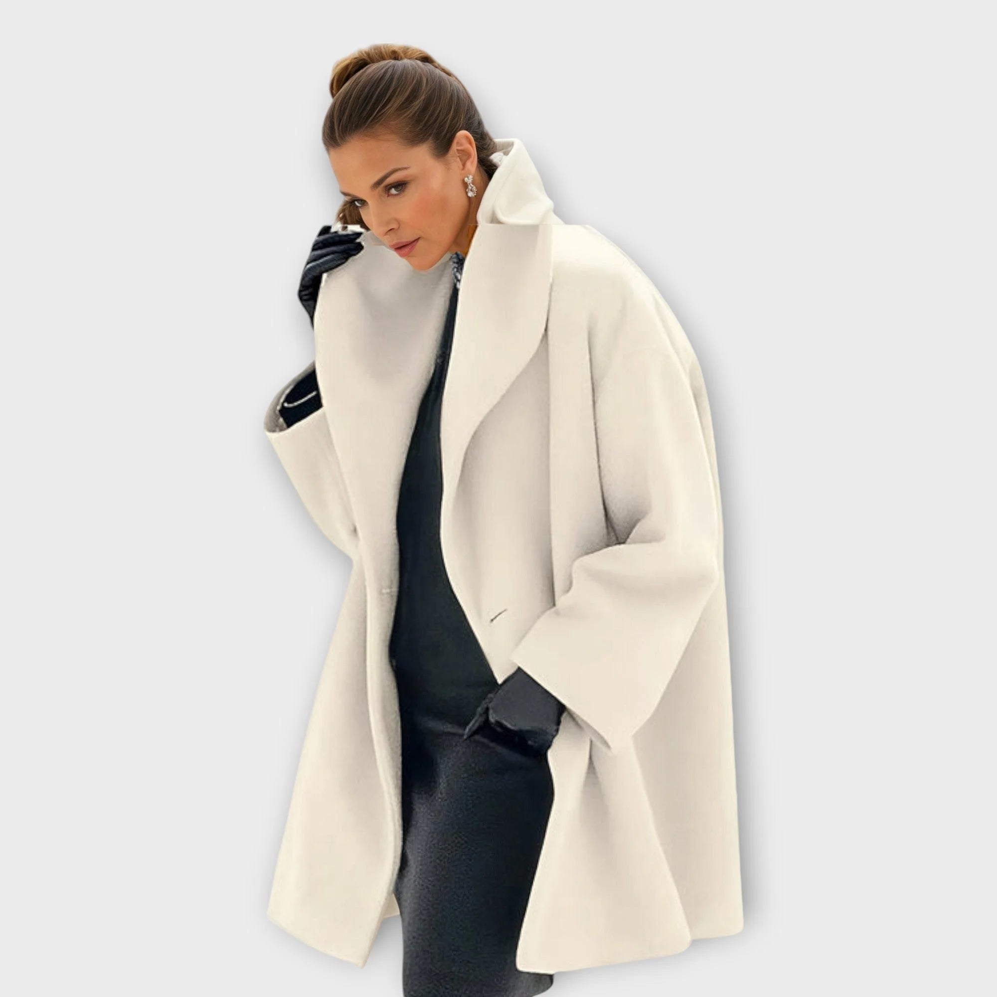 Nuana | Damen Oversized Wintermantel im modernen Stil