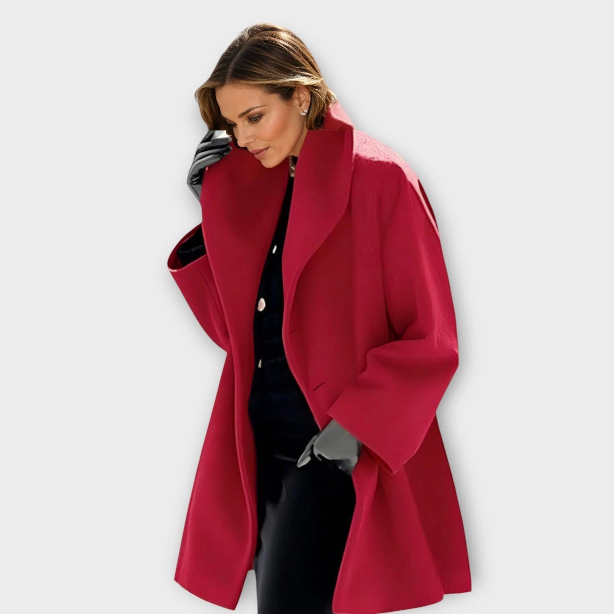 Nuana | Damen Oversized Wintermantel im modernen Stil