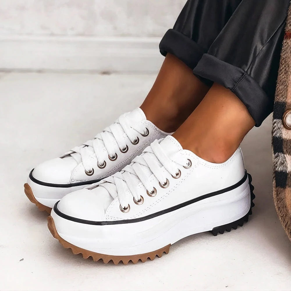 Nuana | Damen Schnürung Plattform Freizeit Sneaker