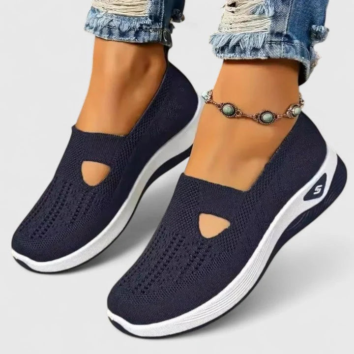 Nuana | Damen Slip-On Atmungsaktive Mesh-Walking-Sneaker
