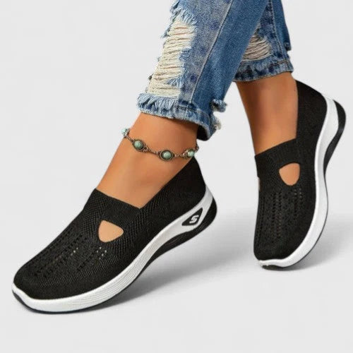 Nuana | Damen Slip-On Atmungsaktive Mesh-Walking-Sneaker