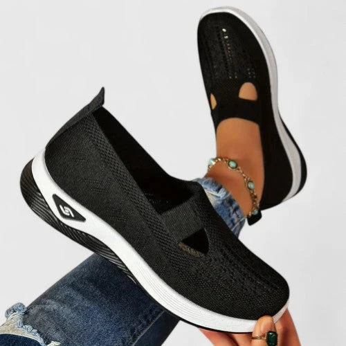 Nuana | Damen Slip-On Atmungsaktive Mesh-Walking-Sneaker