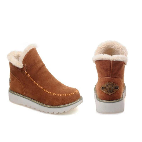 Nuana | Damen Slip On Stiefeletten Mit Plateau Und Nahtdetails