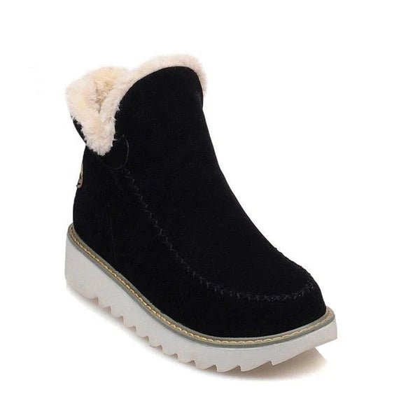 Nuana | Damen Slip On Stiefeletten Mit Plateau Und Nahtdetails