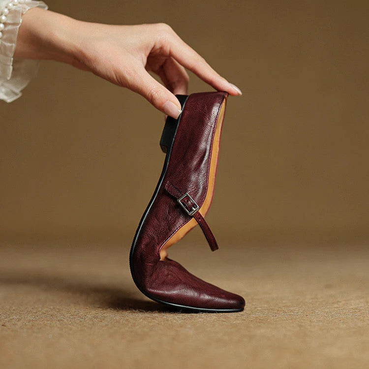 Nuana Damen Slipper Aus Echtem Leder