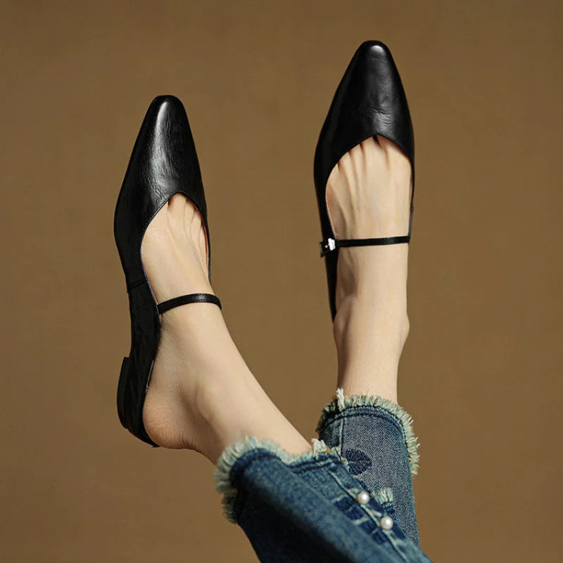 Nuana Damen Slipper Aus Echtem Leder