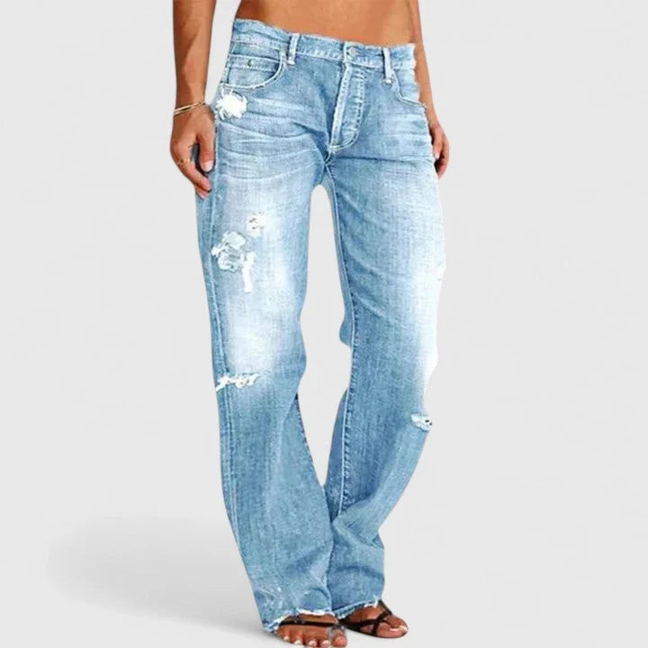 Nuana | Damen Vintage-Jeans mit Lockerer Passform und Waschung