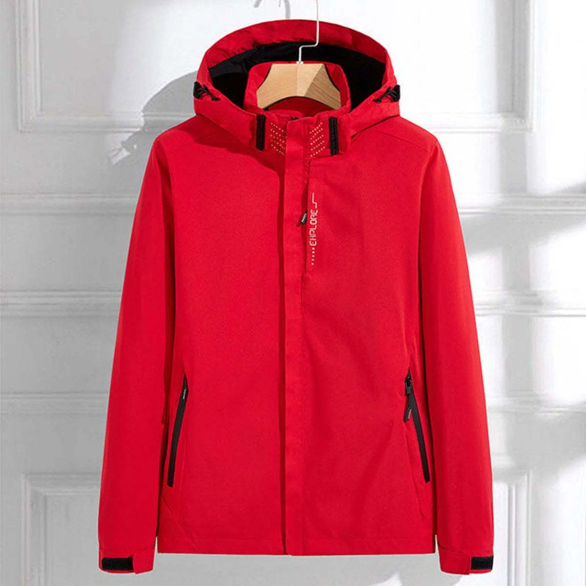 Nuana | Damen Wasserdichte Regenjacke mit Abnehmbarer Kapuze Verstellbarer Passform