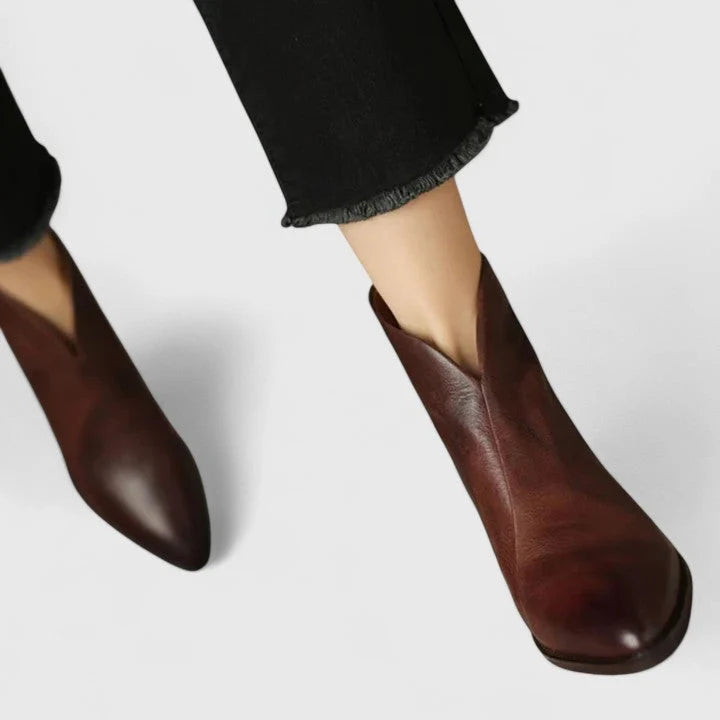 Nuana | Elegante Stiefeletten mit Blockabsatz