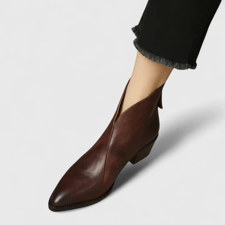 Nuana | Elegante Stiefeletten mit Blockabsatz