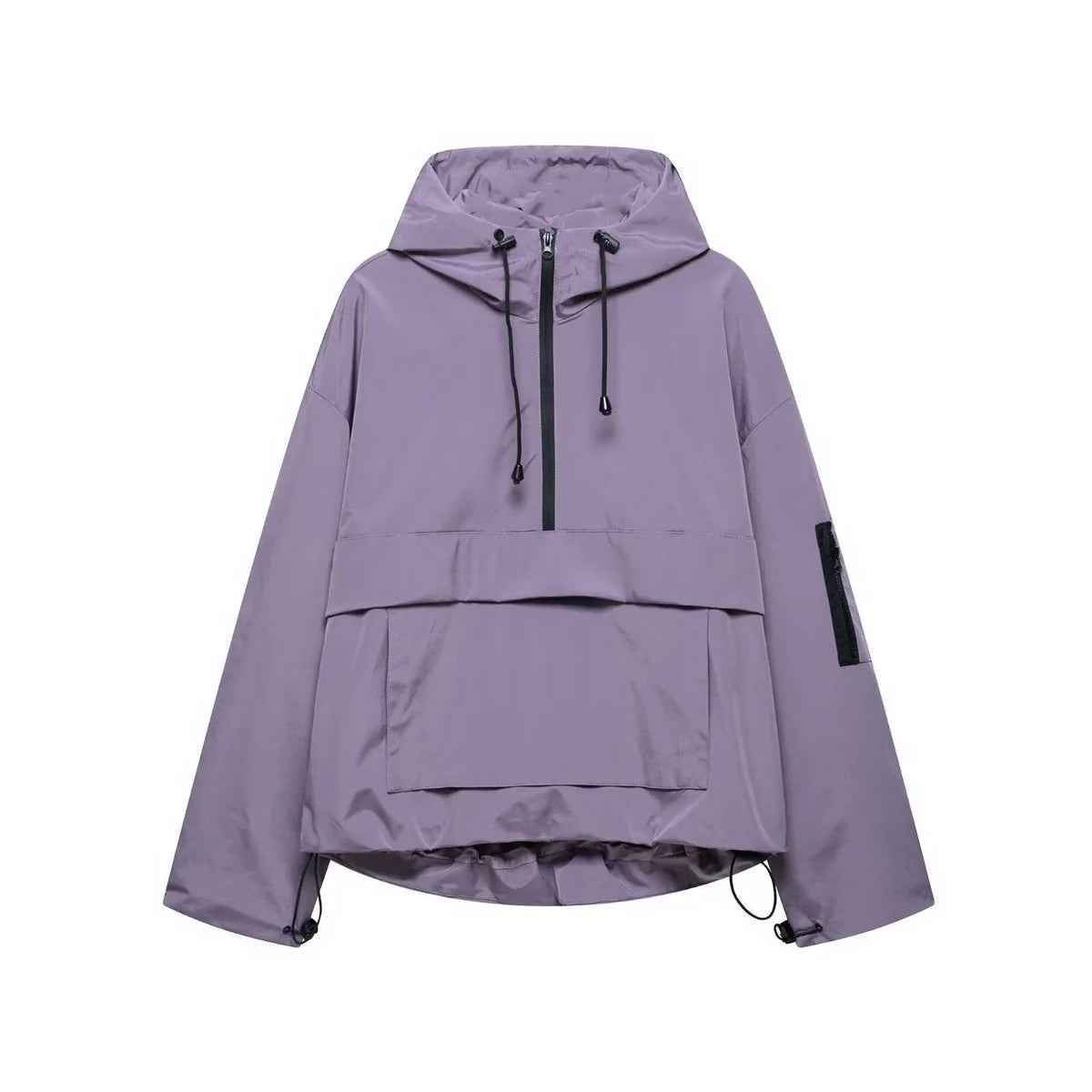 Nuana Elisabeth Damen Kapuzen-Anorak Windschutz Wasserabweisende Outdoorjacke
