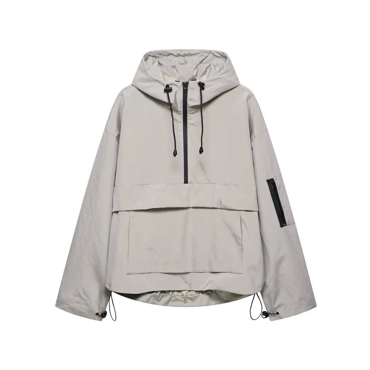 Nuana Elisabeth Damen Kapuzen-Anorak Windschutz Wasserabweisende Outdoorjacke
