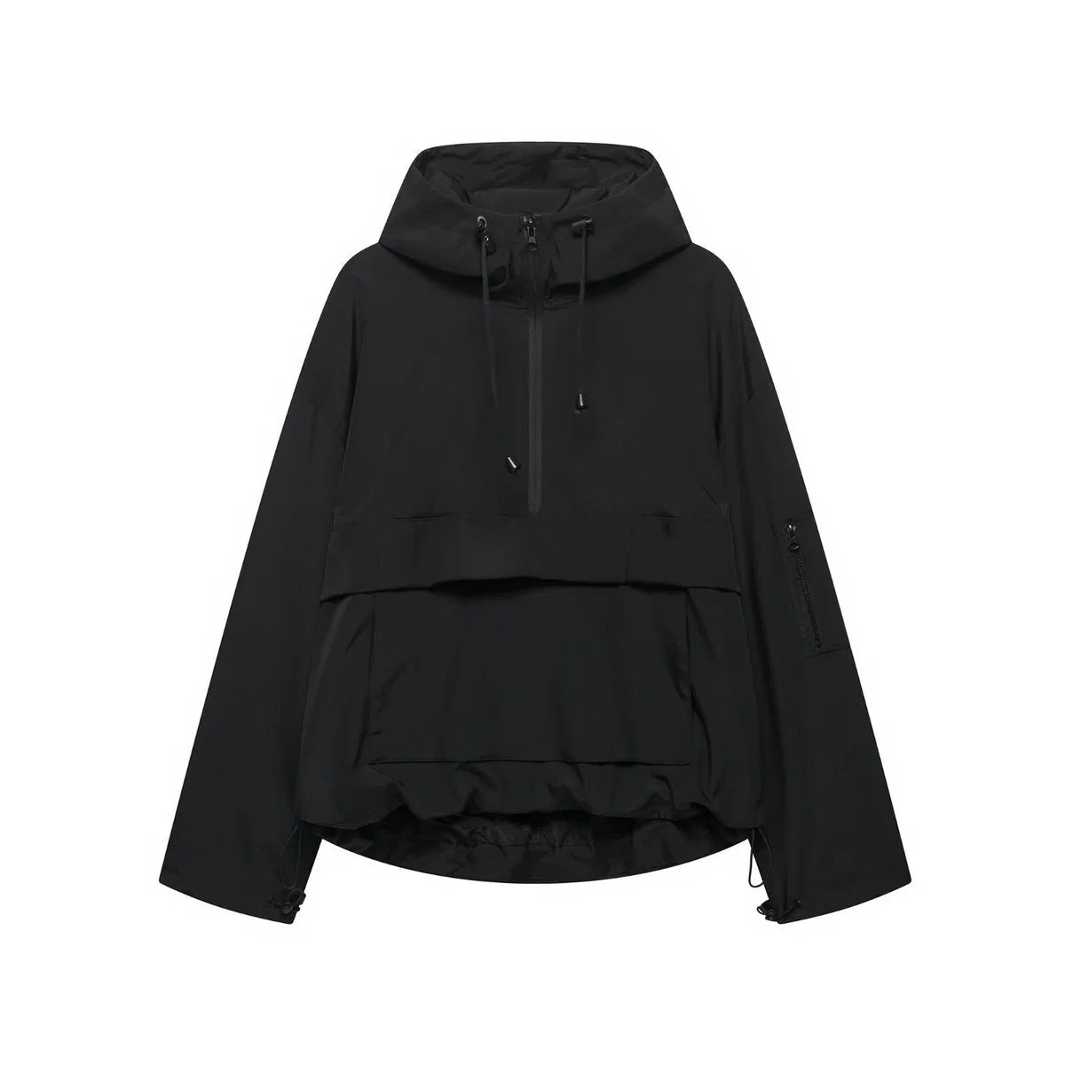 Nuana Elisabeth Damen Kapuzen-Anorak Windschutz Wasserabweisende Outdoorjacke