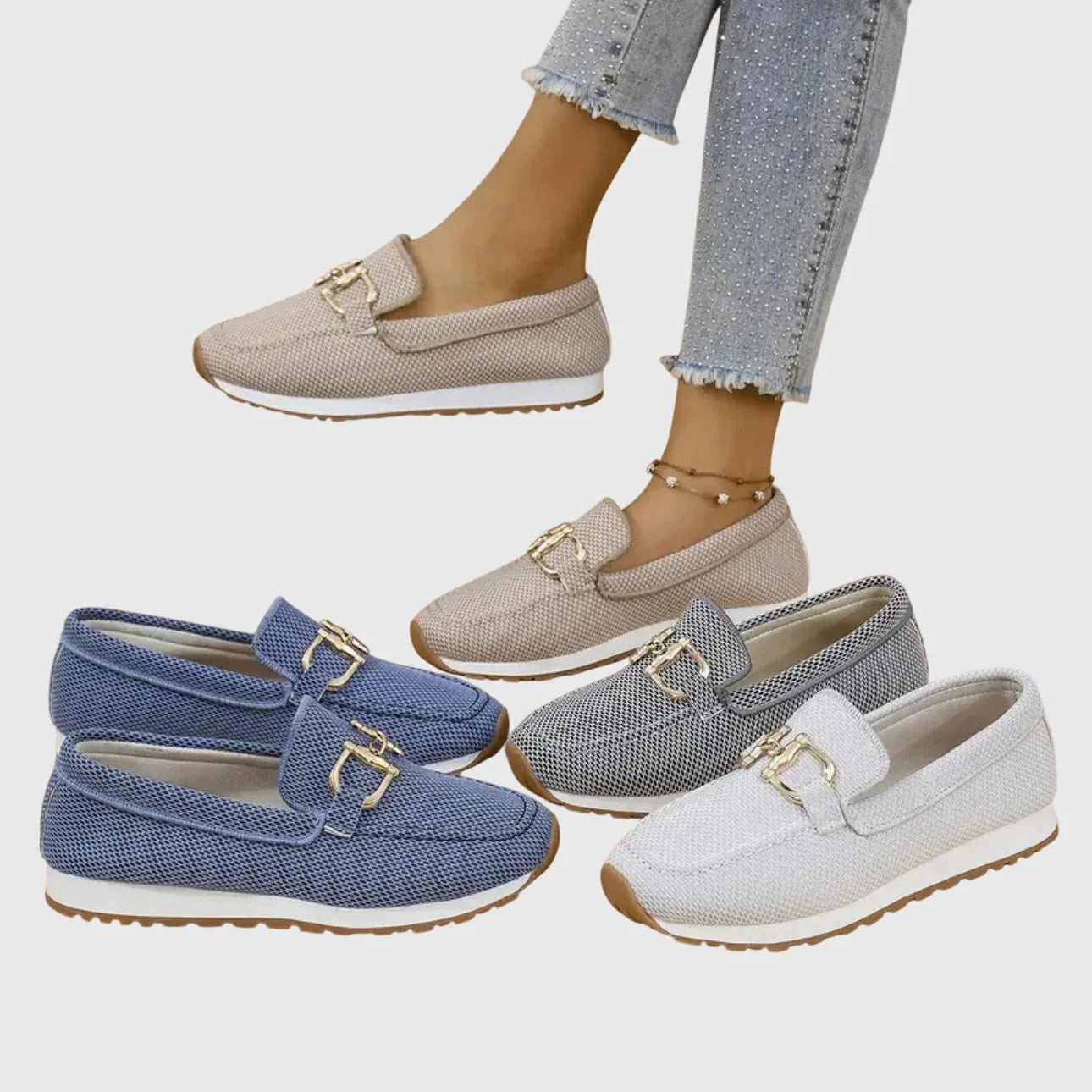 Nuana Helga | Damen Lässige Orthopädische Loafer