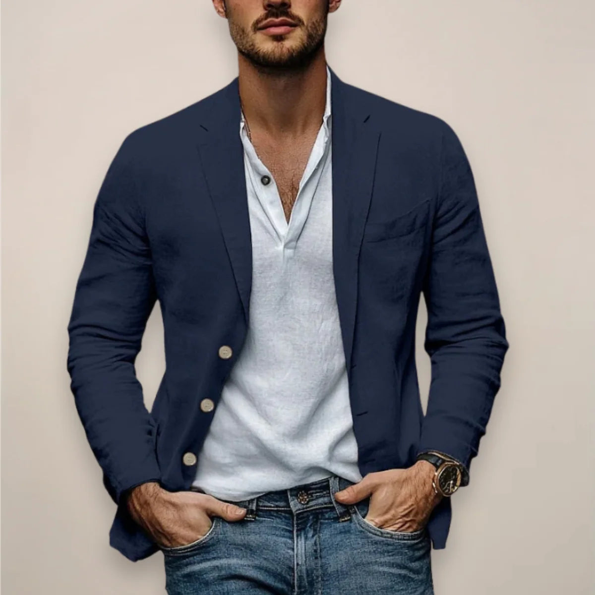 Nuana | Herren Casual Blazer Sommerstil Modern
