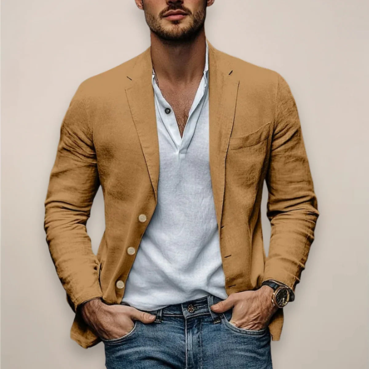 Nuana | Herren Casual Blazer Sommerstil Modern