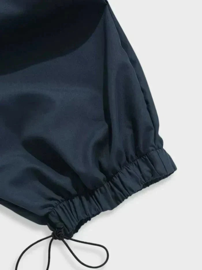 Nuana | Herren Elastikbund Verstellbare Wide-Leg Cargo Hose