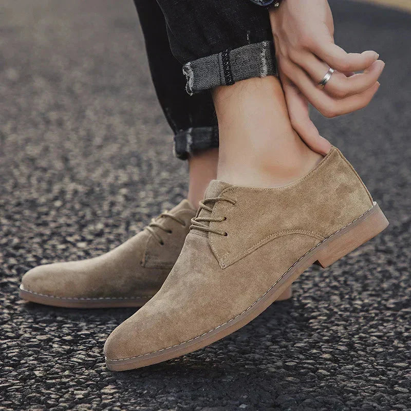 Nuana | Herren Frühling Minimalistische Schnür-Derby-Schuhe