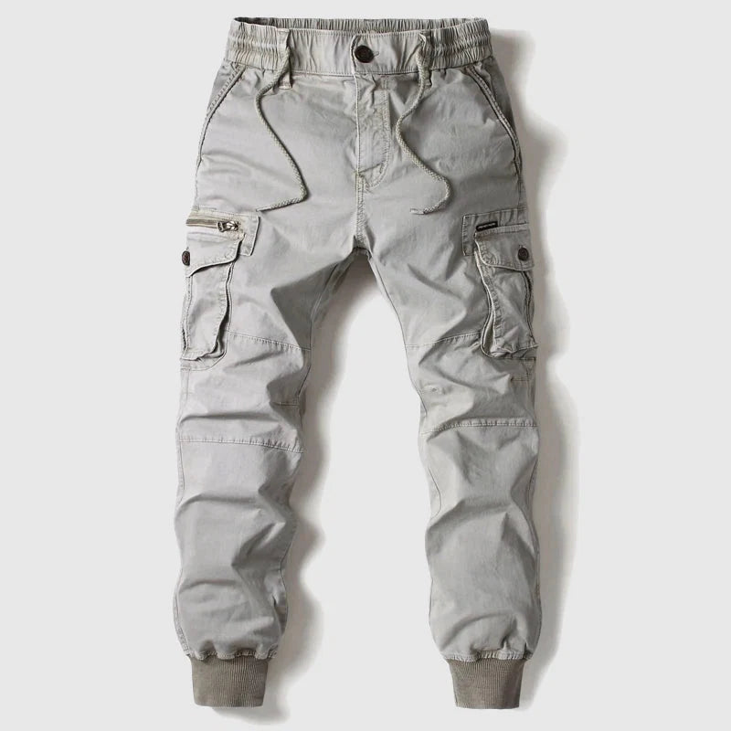 Nuana | Herren Frühlings Cargo Joggerhose Mit Taschen