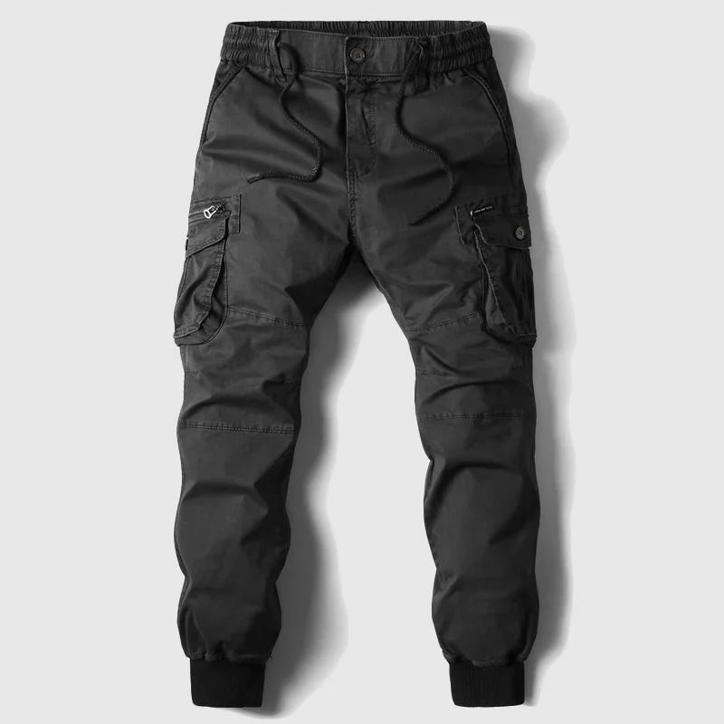 Nuana | Herren Frühlings Cargo Joggerhose Mit Taschen