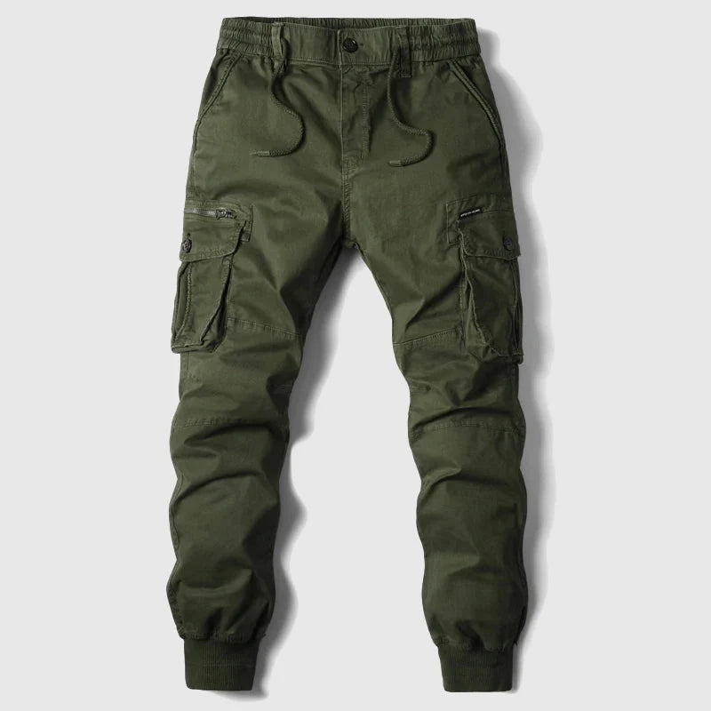 Nuana | Herren Frühlings Cargo Joggerhose Mit Taschen
