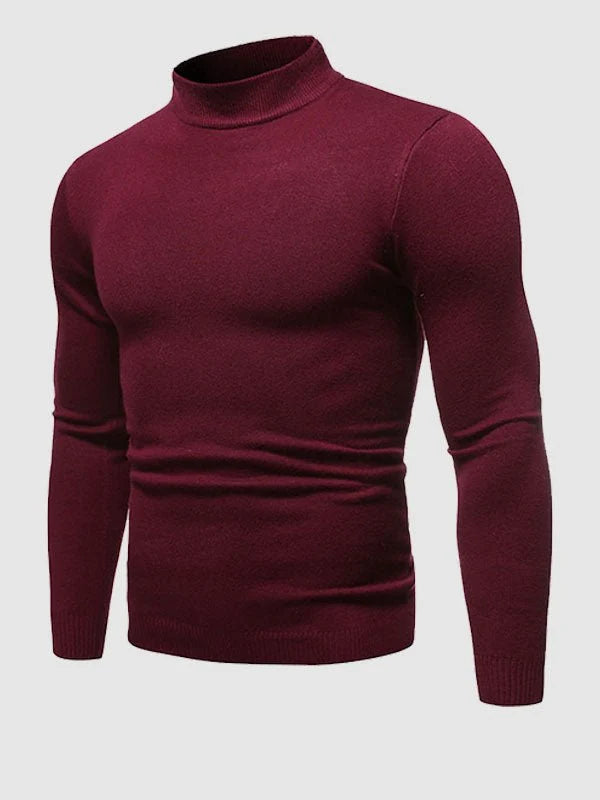 Nuana | Herren Frühlings Slim-Fit Rollkragenpullover