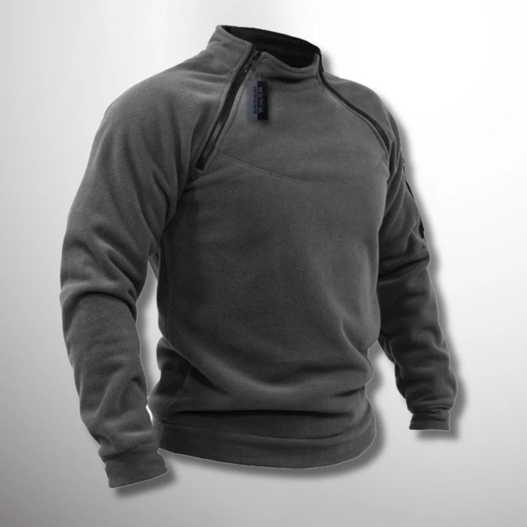 Nuana Herren Frühling Viertelzip Pullover mit Stehkragen