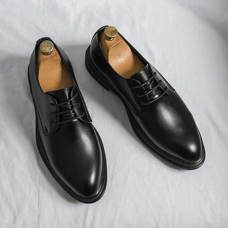 Nuana | Herren Glänzende Schnür-Derby-Schuhe