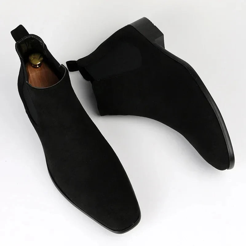 Nuana | Herren Knöchelhohe Chelsea Boots zum Hineinschlüpfen