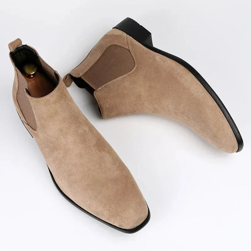 Nuana | Herren Knöchelhohe Chelsea Boots zum Hineinschlüpfen