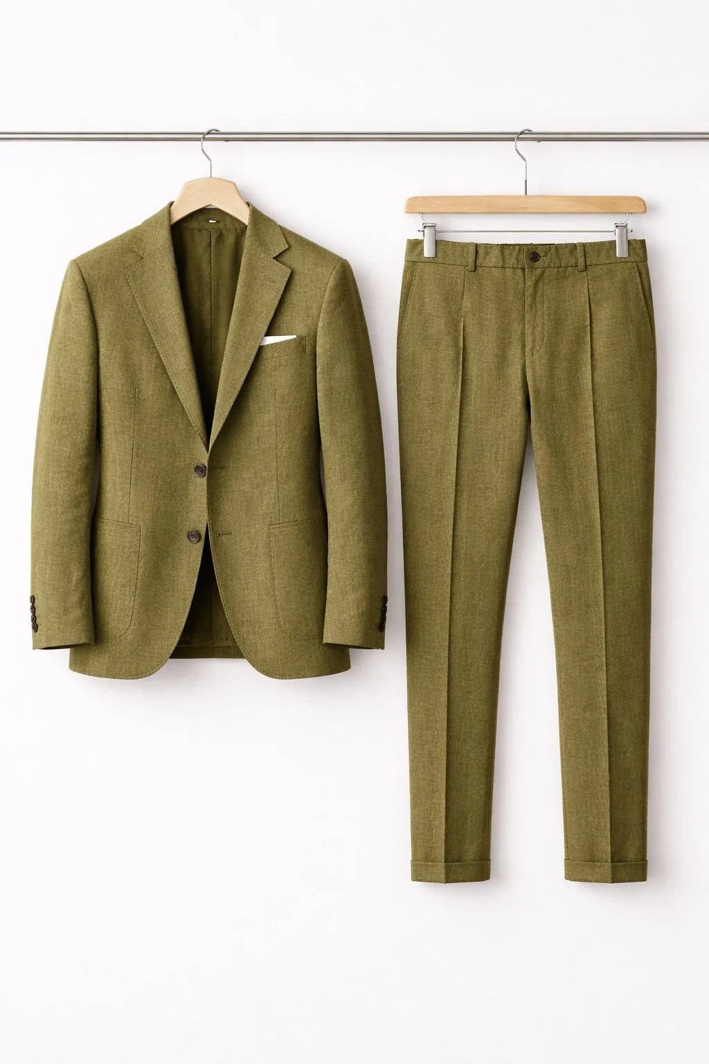 Nuana | Herren Slim-Fit Nylon Two-Piece Set Business Anzug