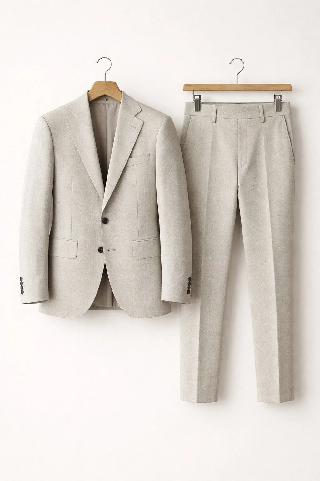Nuana | Herren Slim-Fit Nylon Two-Piece Set Business Anzug