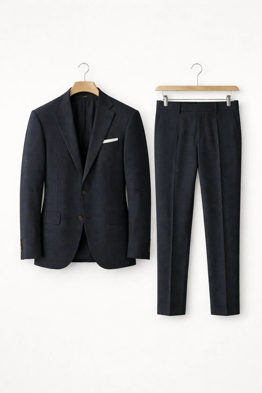 Nuana | Herren Slim-Fit Nylon Two-Piece Set Business Anzug