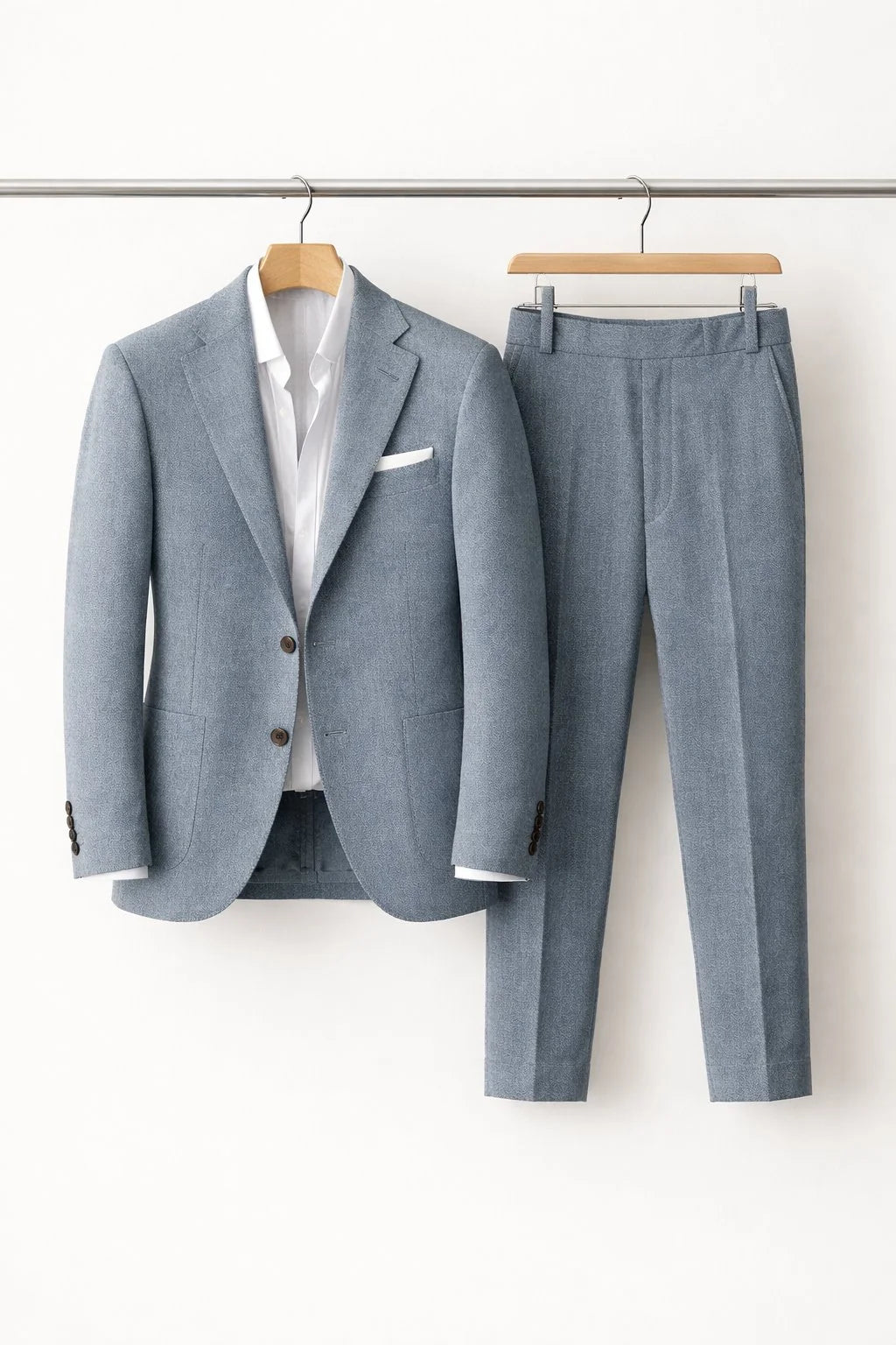 Nuana | Herren Slim-Fit Nylon Two-Piece Set Business Anzug