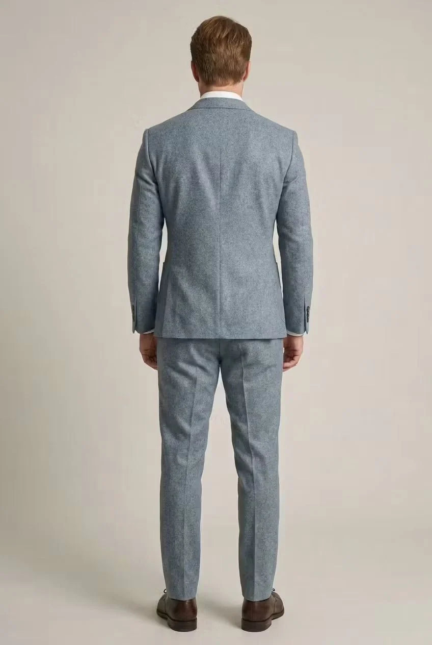 Nuana | Herren Slim-Fit Nylon Two-Piece Set Business Anzug