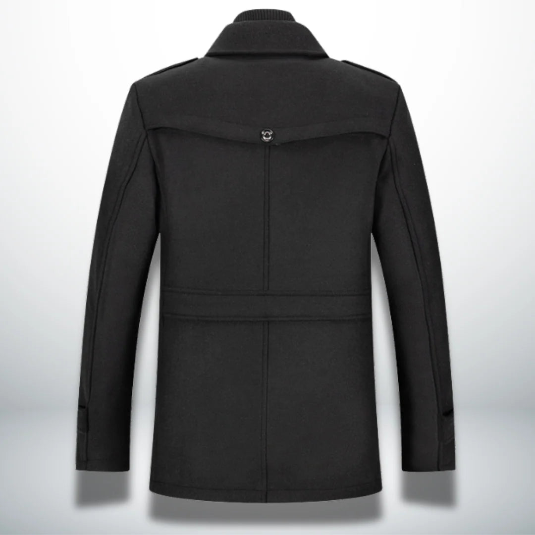 Nuana | Herren Smart-Casual Mantel mit Knopfverschluss